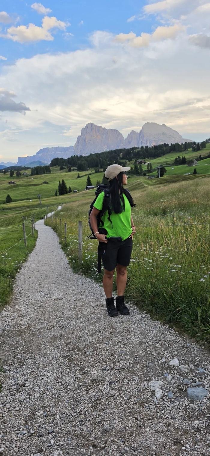 Trilha nas Dolomitas